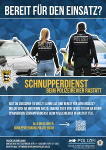 Plakat Schnupperdienst Rastatt