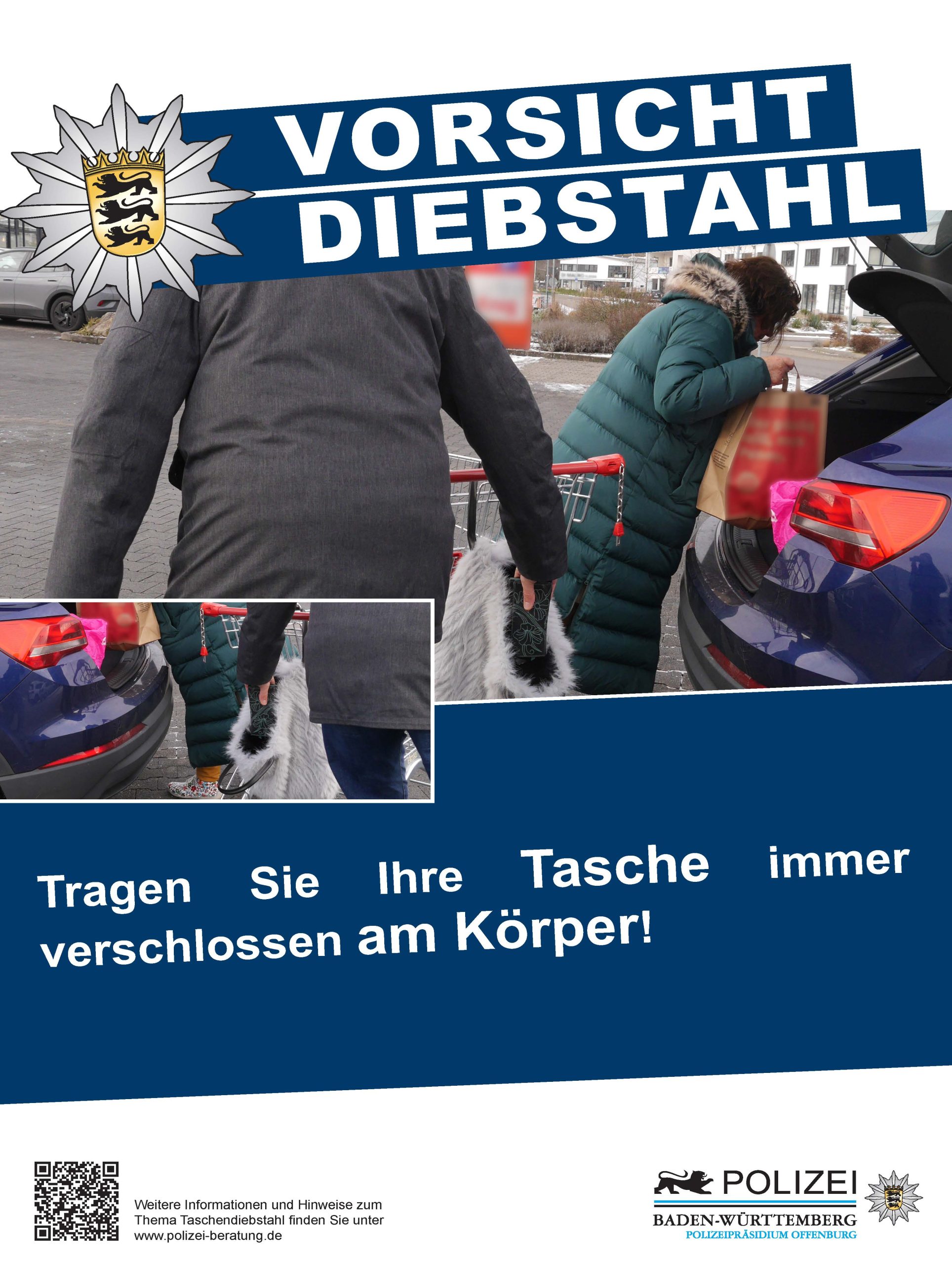 Plakat - Vorsicht Diebstahl