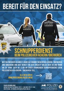 Plakat Schnupperdienst Achern/Oberkirch