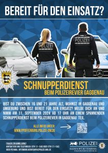 Plakat Schnupperdienst Gaggenau