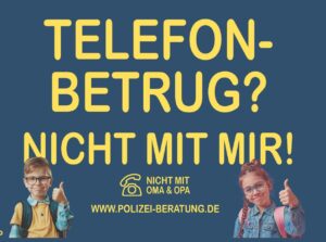 Postkarte, Telefonbetrug? Nicht mit mir.
