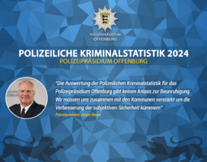 Polizeiliche Kriminalstatistik 2024 Kommentar von Polizeipräsident Rieger