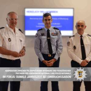 Leiter des Polizeipräsidiums Offenburg, der Gendarmerie Nationale (GGD 67) und der Police Nationale (DIPN 67)